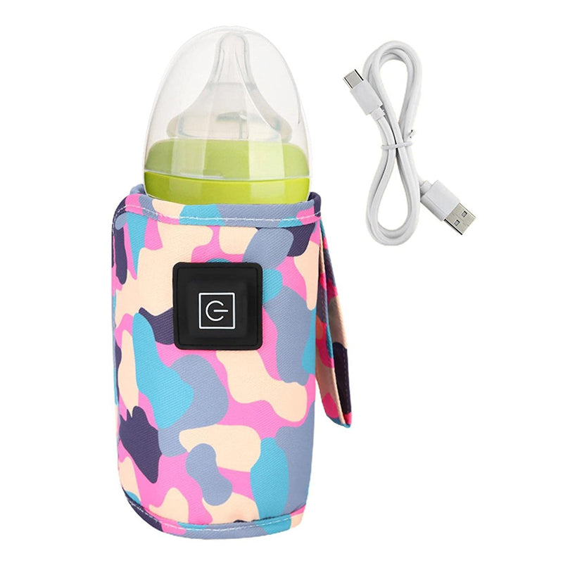 Vibe Geeks 3 Temperature Insulated Milk Baby Bottle Warmer- Usb Plugged-in - White