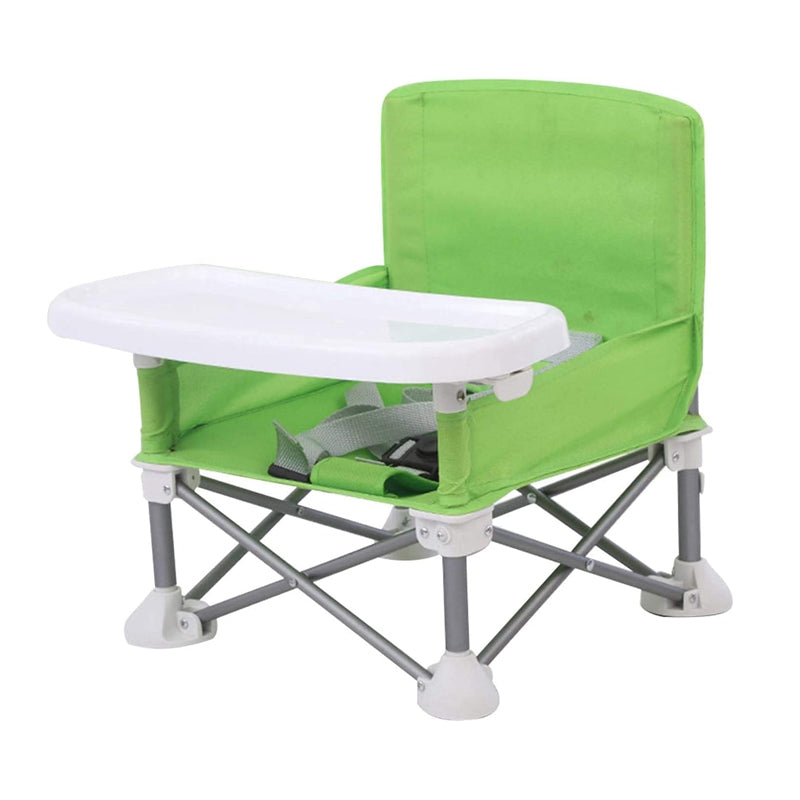 Vibe Geeks Foldable Camping and Dining Chair Outdoor Booster Seat for Toddlers - Green