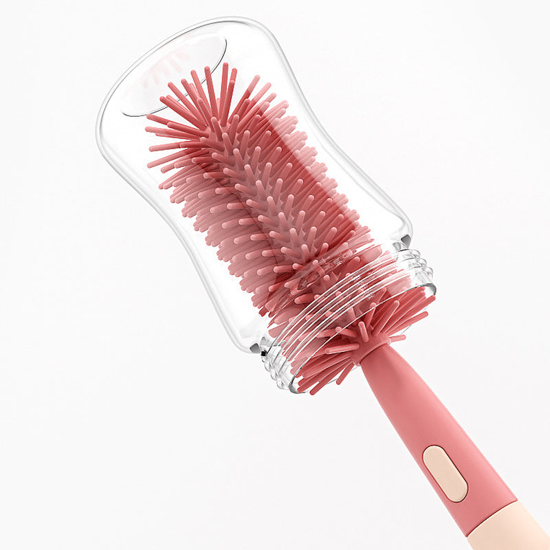 Vibe Geeks 3 in 1 Silicone Bottle and Teat Cleaning Brush - Green