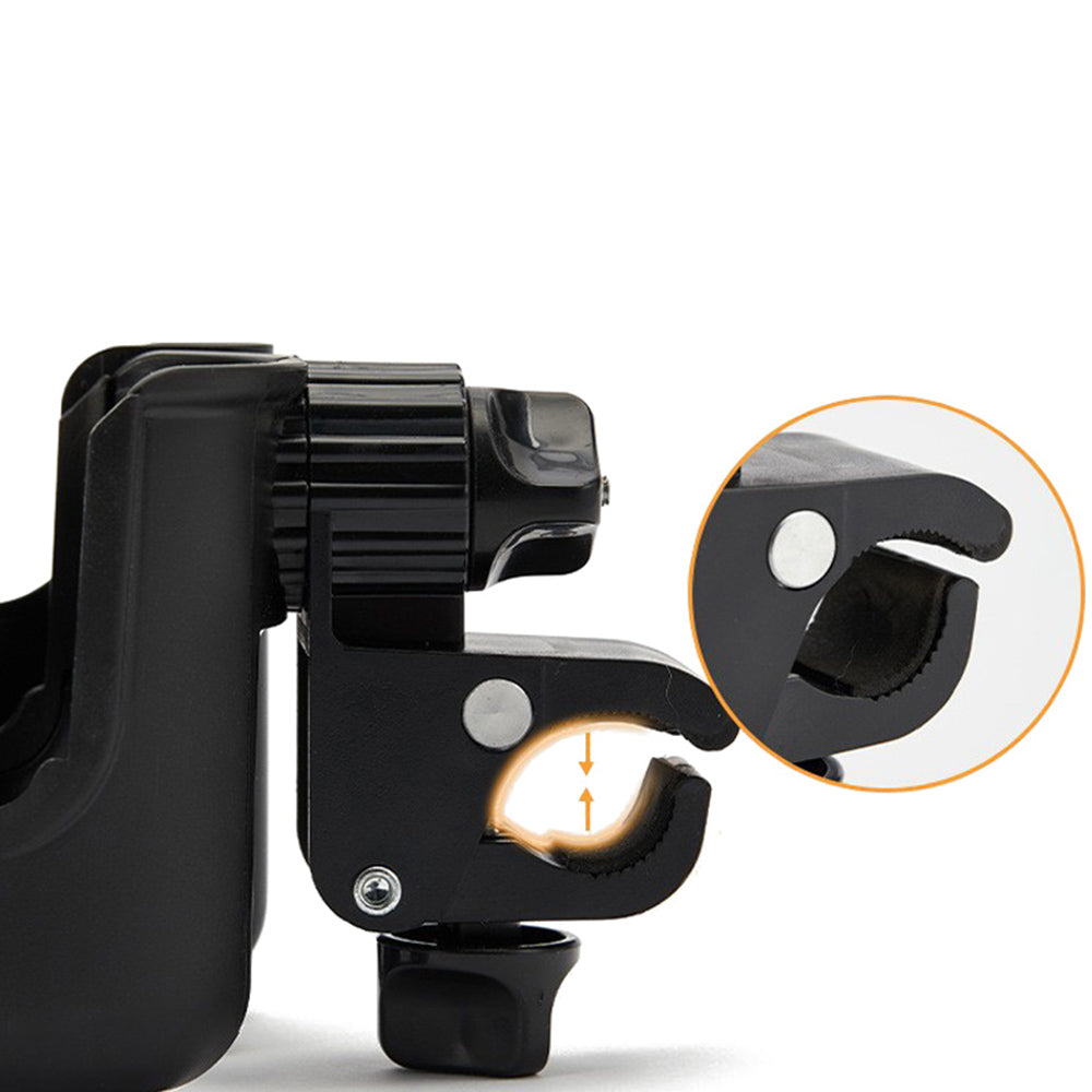 Vibe Geeks Convenient 2-in-1 Stroller Cup and Phone Holder for On-the-go Parenting - Pink
