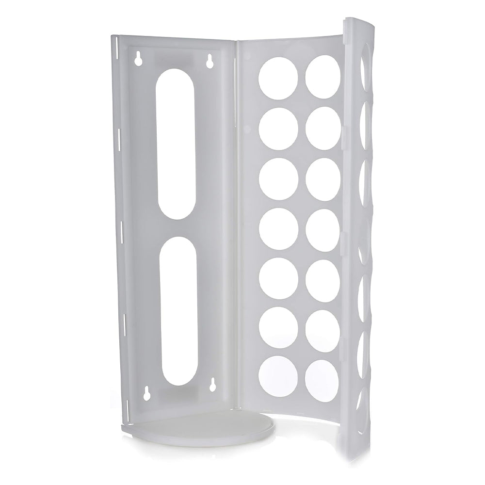 Vibe Geeks Handy Laundry Grocery Bag Storage Holder - White