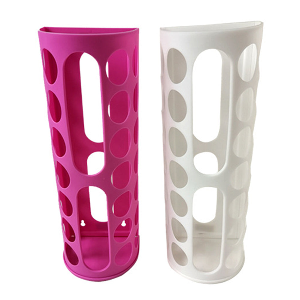 Vibe Geeks Handy Laundry Grocery Bag Storage Holder - White