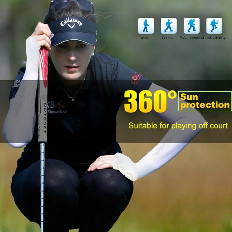 Breathable Golf Sunscreen Sleeve - Fluorescent Green - Fluorescent Green