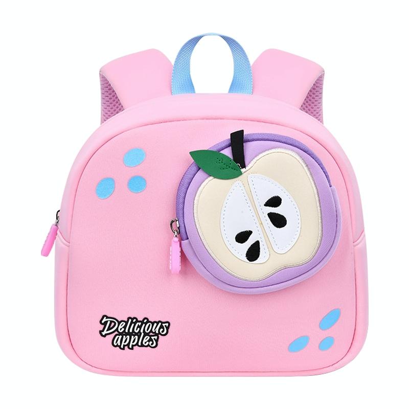 Kids' Anti-Lost School Bag - Secure & Stylish - Pink Whale Medium