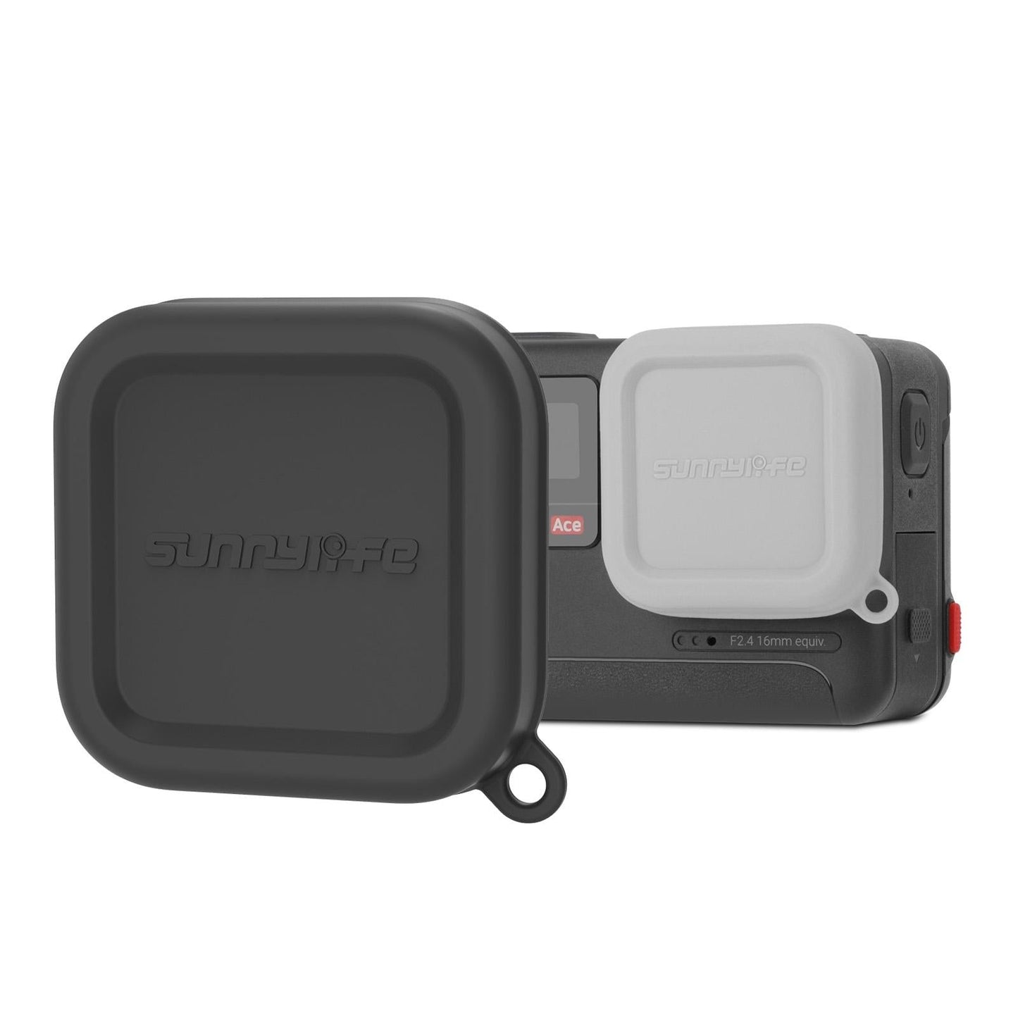 Silicone Lens Cap Protector for Insta360 Ace / Ace Pro - Grey
