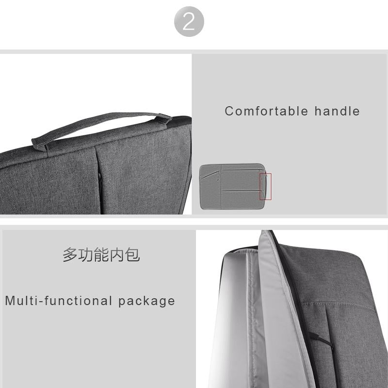 15.6 Inch Laptop Tablet Bag With Multiple Pockets - Portable And Stylish - Hc6579H 15.6 Inch Grey