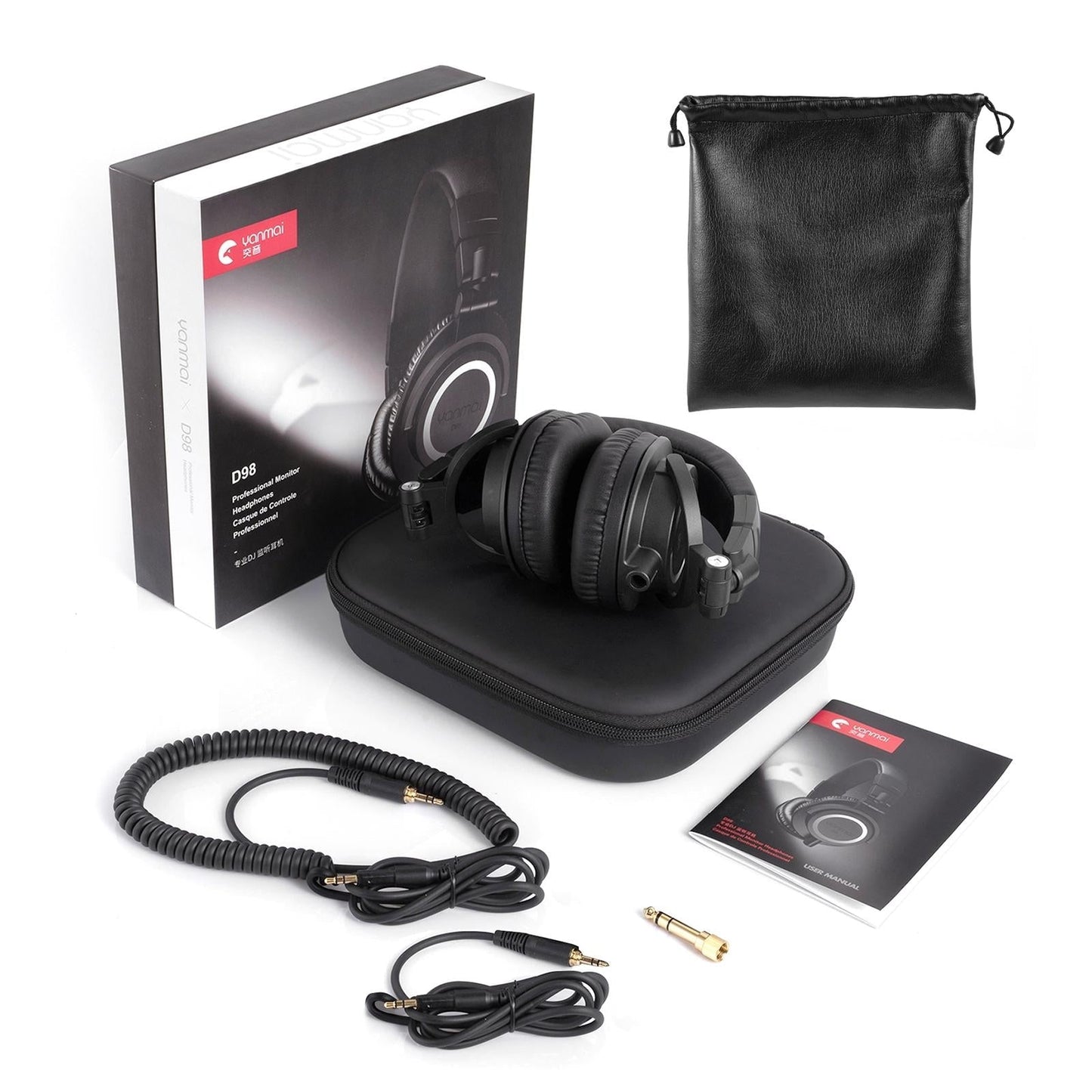 Professional Recording Headphones Yanmai D98 - Silver Grey