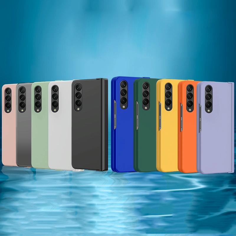 Foldable Skin Feel Case for Samsung Galaxy z Fold 4 / 5g - Dark Green