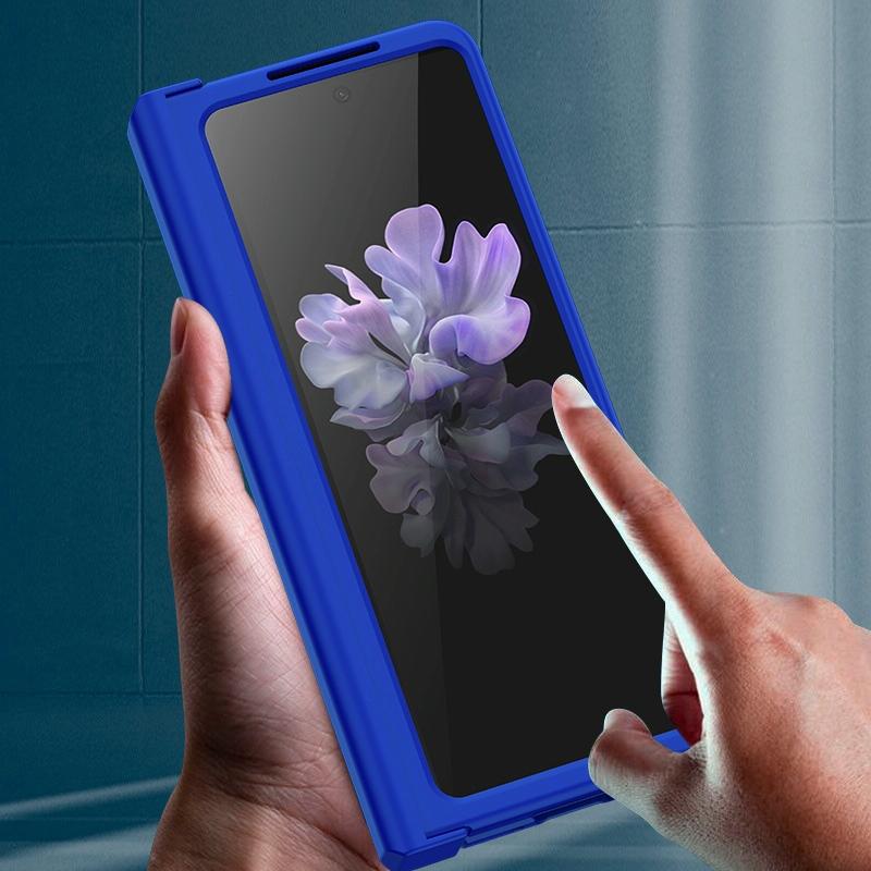 Foldable Skin Feel Case for Samsung Galaxy z Fold 4 / 5g - Dark Green