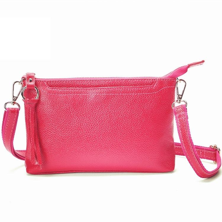 Large Capacity Tassel Shoulder Bag For Women - Jujube Red