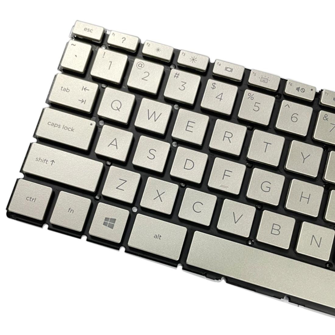 Backlit us Keyboard for Hp Pavilion X360 14 Laptops - Gold