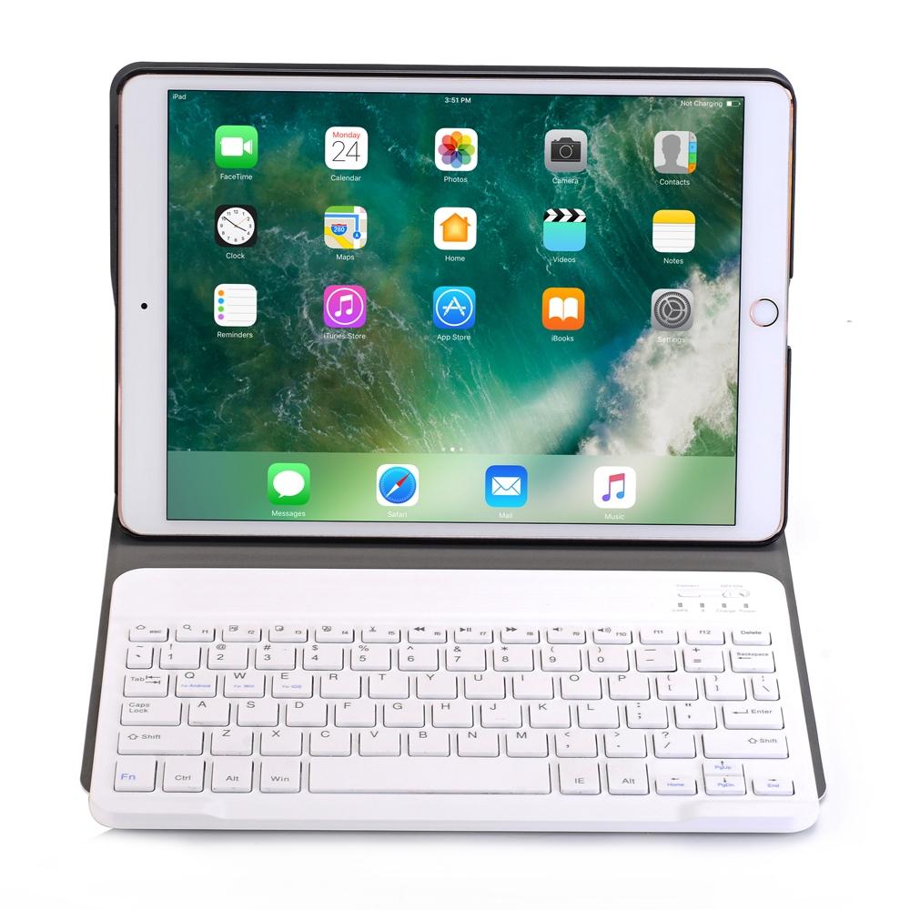 10.2 Ipad Bluetooth Keyboard Case With Stand - Ultra-Thin & Detachable - Gold