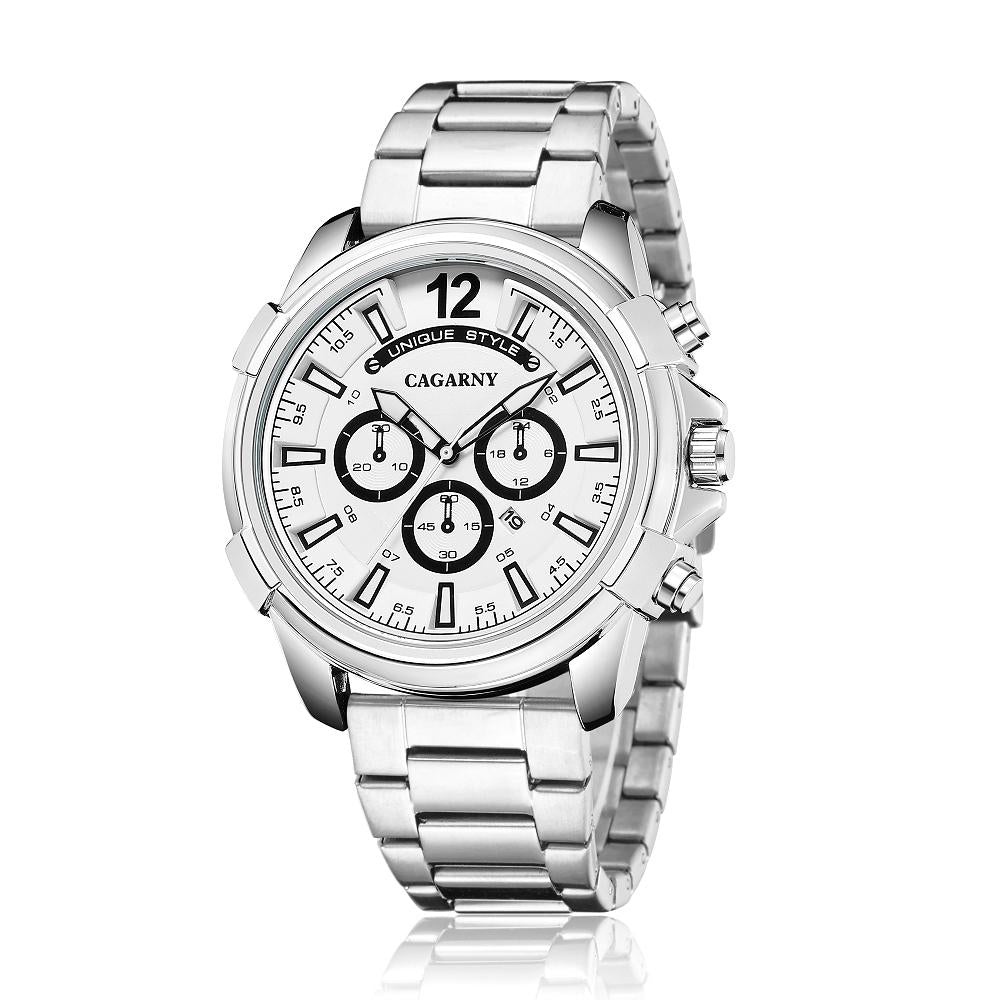 Stainless Steel Waterproof Quartz Watch - Fashionable Design - Wa6884Bj