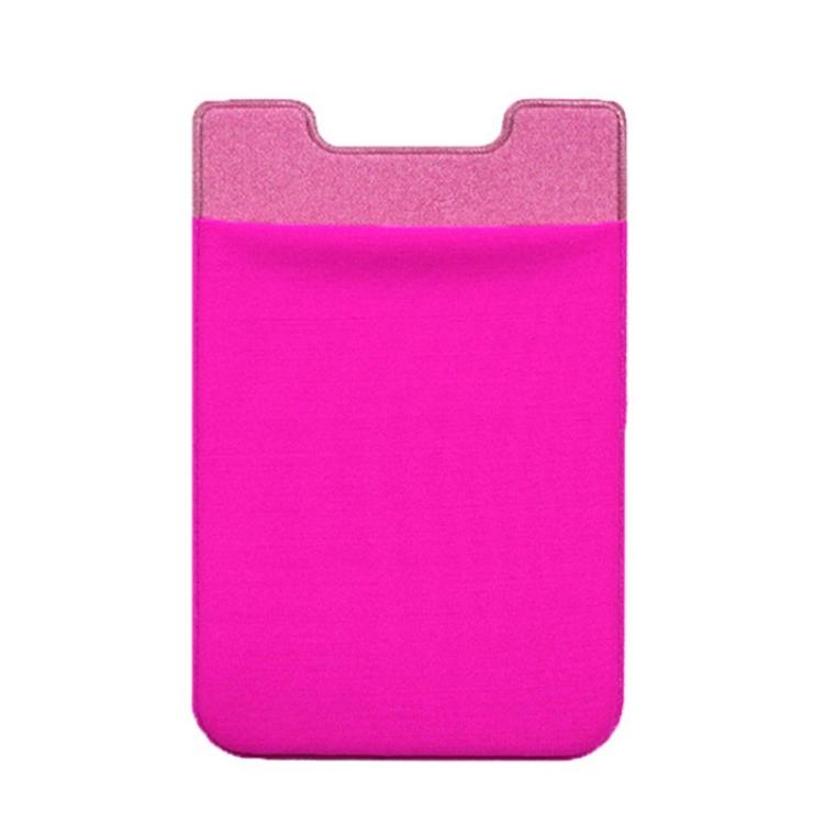 Lycra Phone Card Holder Stretch Back Sticker Wallet For Cards Bus Pass Bank Fits Most Phones - Dark Blue