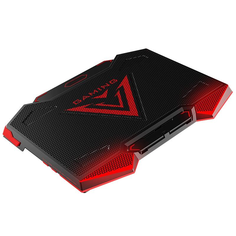 5-core Dual Port Laptop Stand with Cooling Fan - Blue