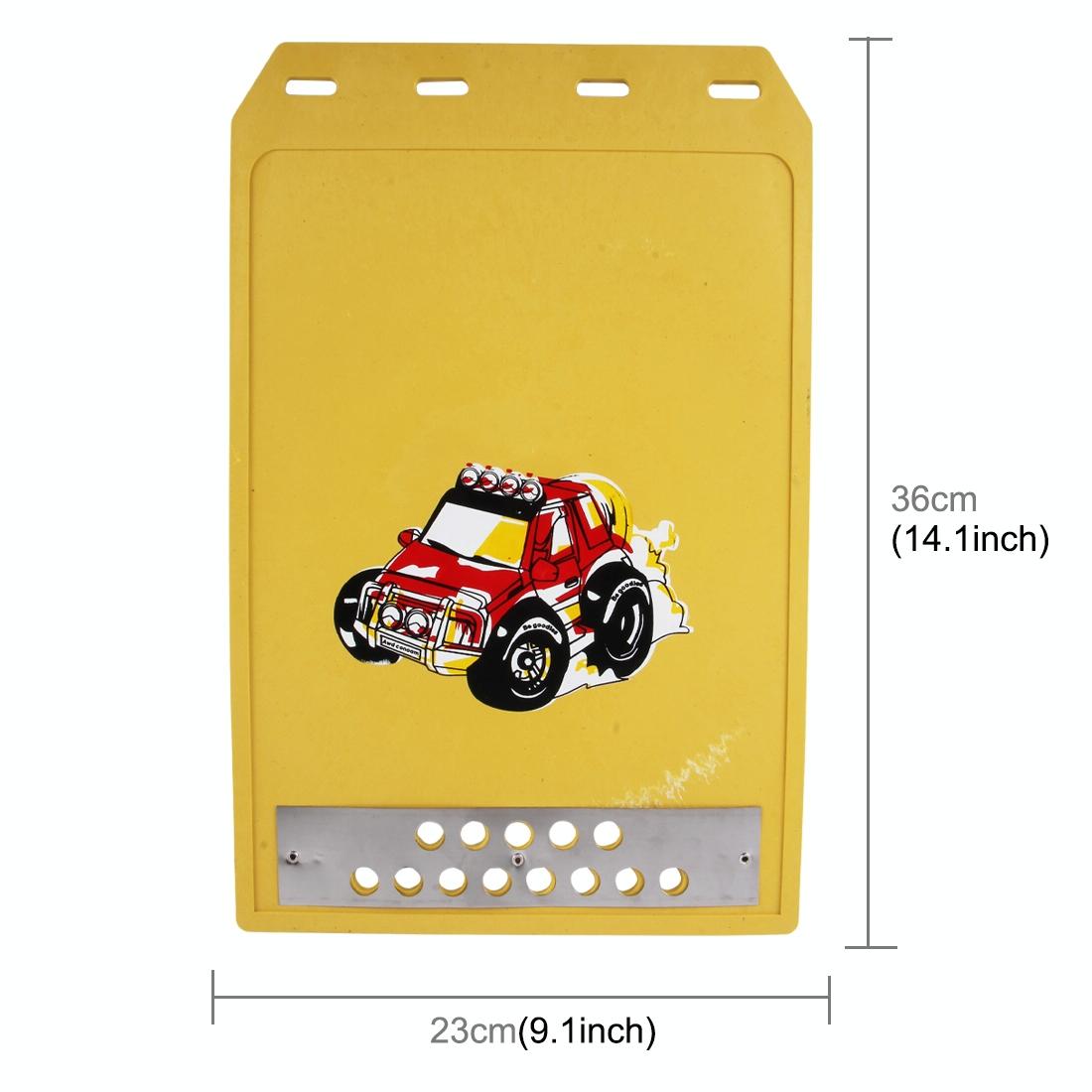 Premium Heavy Duty Molded Splash Front And Rear Mud Flaps Fender Guard Medium Size Random Pattern Delivery - Blue