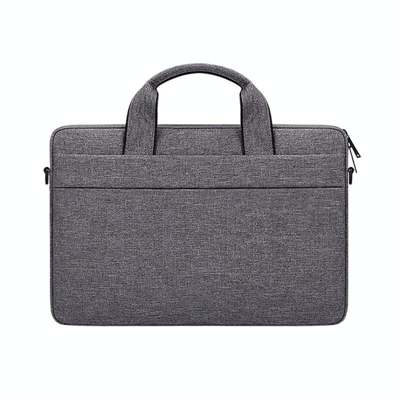 Portable Laptop Tablet Bag - 15.4 Inch Double Side Pockets Soft Handle Oxford Cloth - 15.4 Inch Deep Space Gray