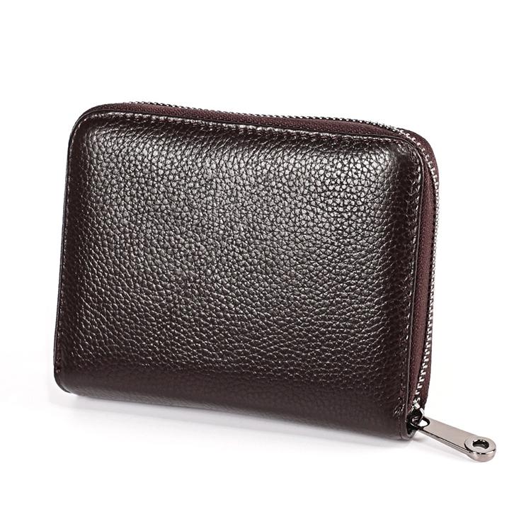 Leather Rfid Wallet - Sleek and Secure - Purple