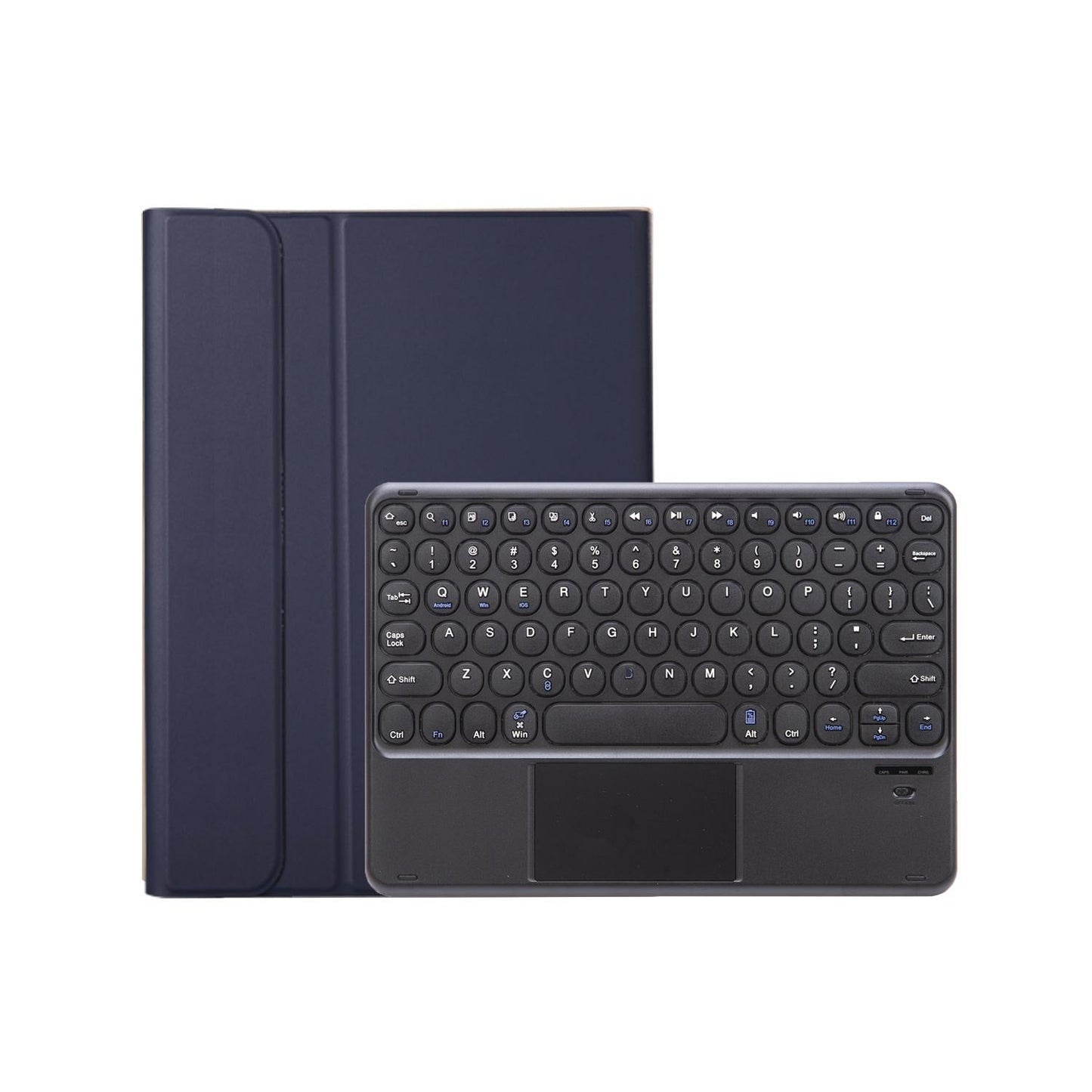 2022 Ipad 10.9 Lambskin Bluetooth Keyboard Case With Pen Slot - Purple