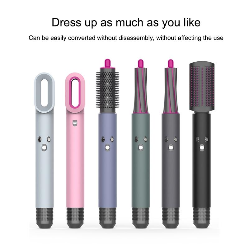 Shockproof Silicone Case For Airwrap Hair Dryer - Purple