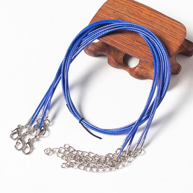 100 Crystal Pendant Necklaces On Rope Elegant Jewelry Lanyards - Green