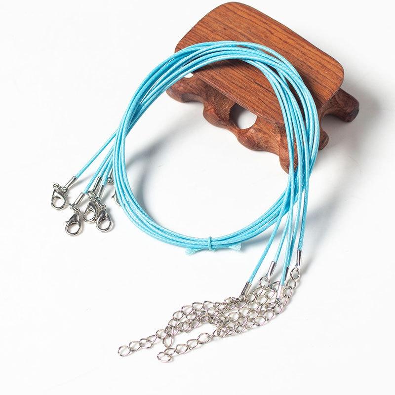 100 Crystal Pendant Necklaces On Rope Elegant Jewelry Lanyards - Khaki