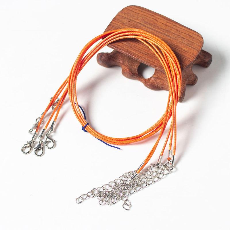 100 Crystal Pendant Necklaces On Rope Elegant Jewelry Lanyards - Khaki