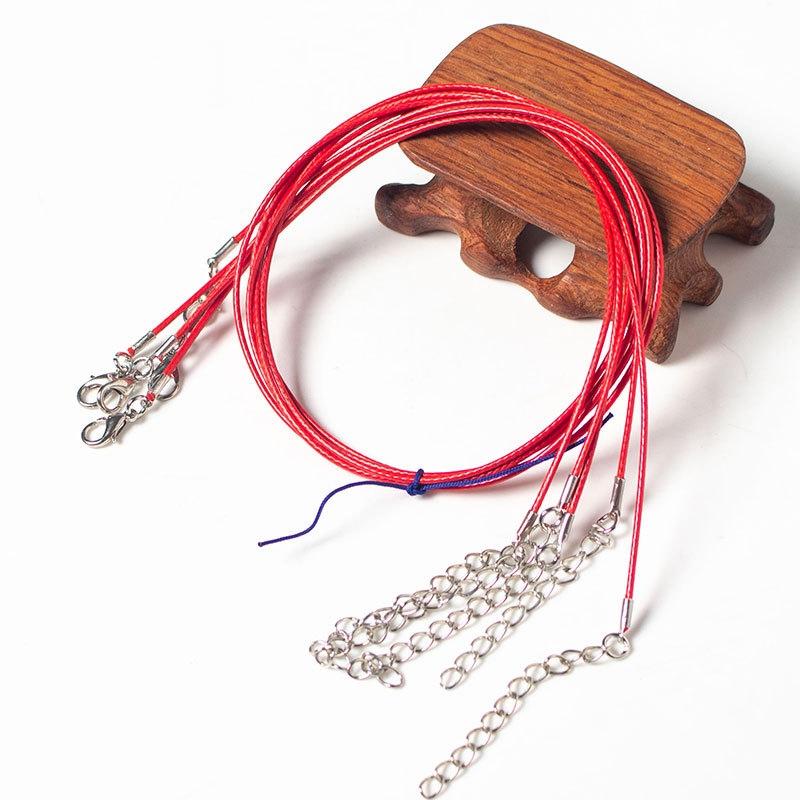 100 Crystal Pendant Necklaces On Rope Elegant Jewelry Lanyards - Khaki