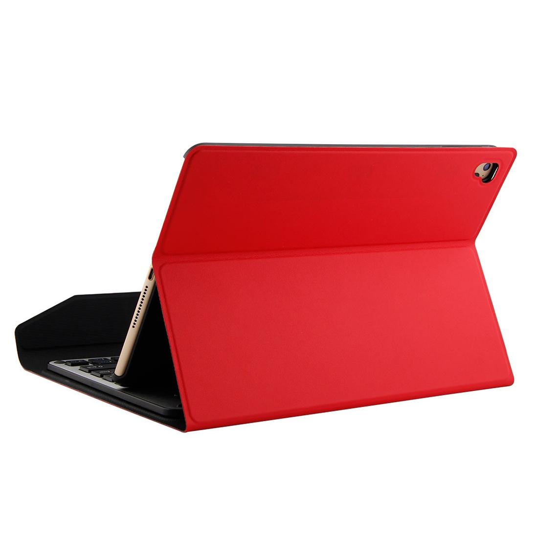 Bluetooth Keyboard & Leather Tablet Case For Ipad Air / Pro 9.7 - Detachable Water Repellent Magnetic 3-Gear Angle - Red