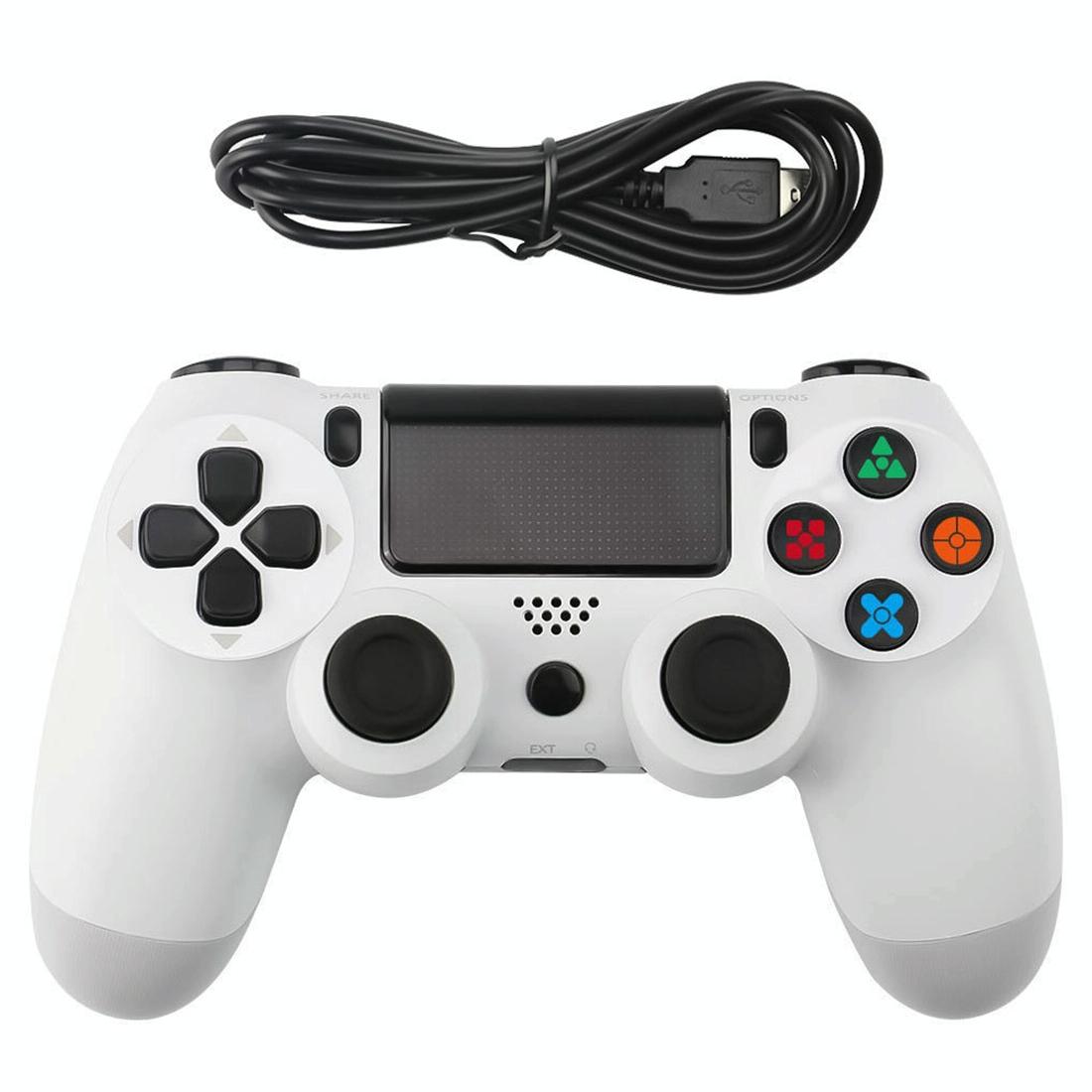 Ps4 Wired Gamepad with Snowflake Button Design - Red