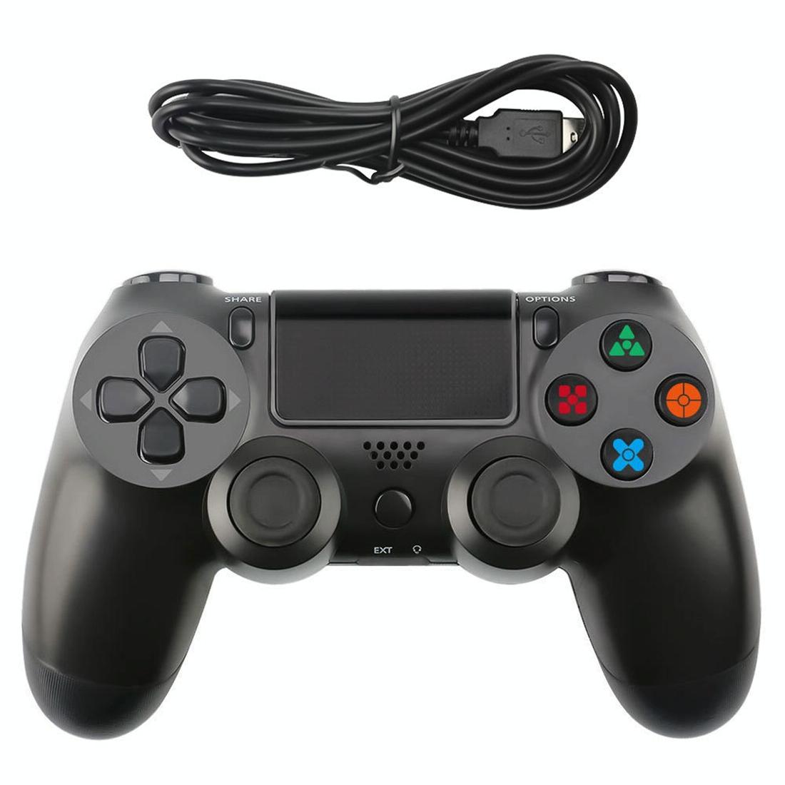 Ps4 Wired Gamepad with Snowflake Button Design - Red