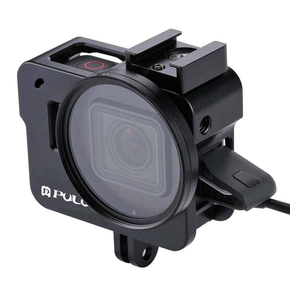Aluminum Protective Cage With Uv Lens For Gopro Hero 2018 / 7 / 6 / 5 - 52Mm
