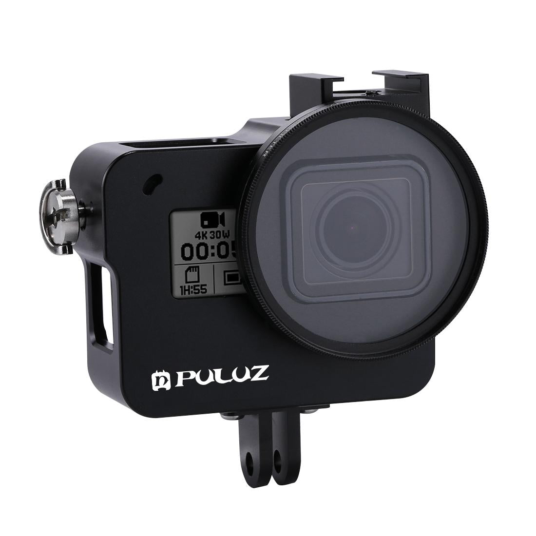 Aluminum Protective Cage With Uv Lens For Gopro Hero 2018 / 7 / 6 / 5 - 52Mm