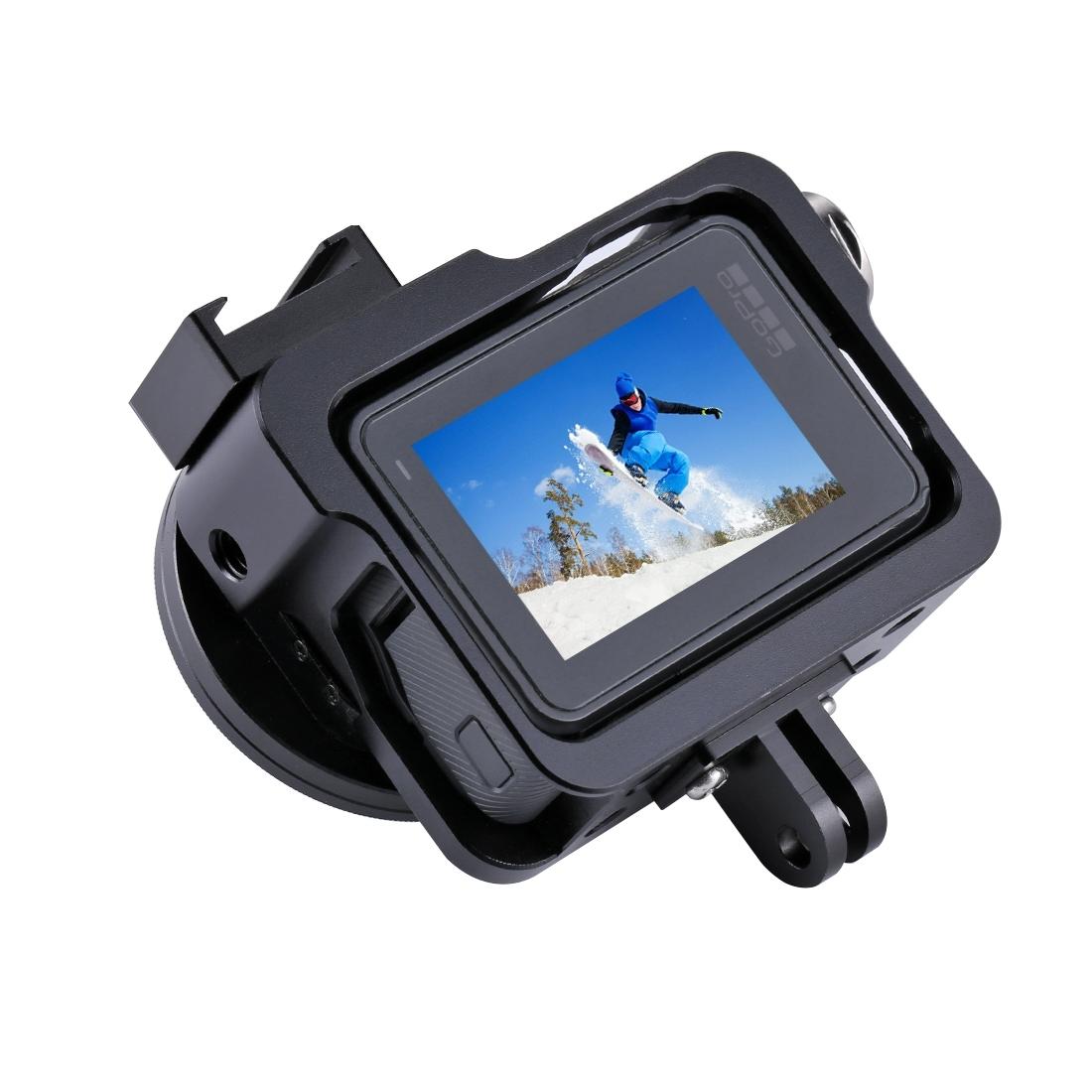 Aluminum Protective Cage With Uv Lens For Gopro Hero 2018 / 7 / 6 / 5 - 52Mm