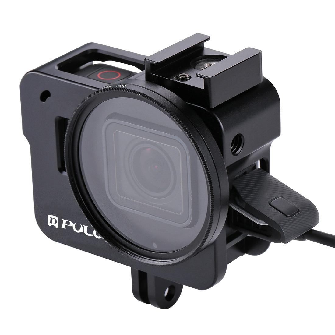 Aluminum Protective Cage With Uv Lens For Gopro Hero 2018 / 7 / 6 / 5 - 52Mm