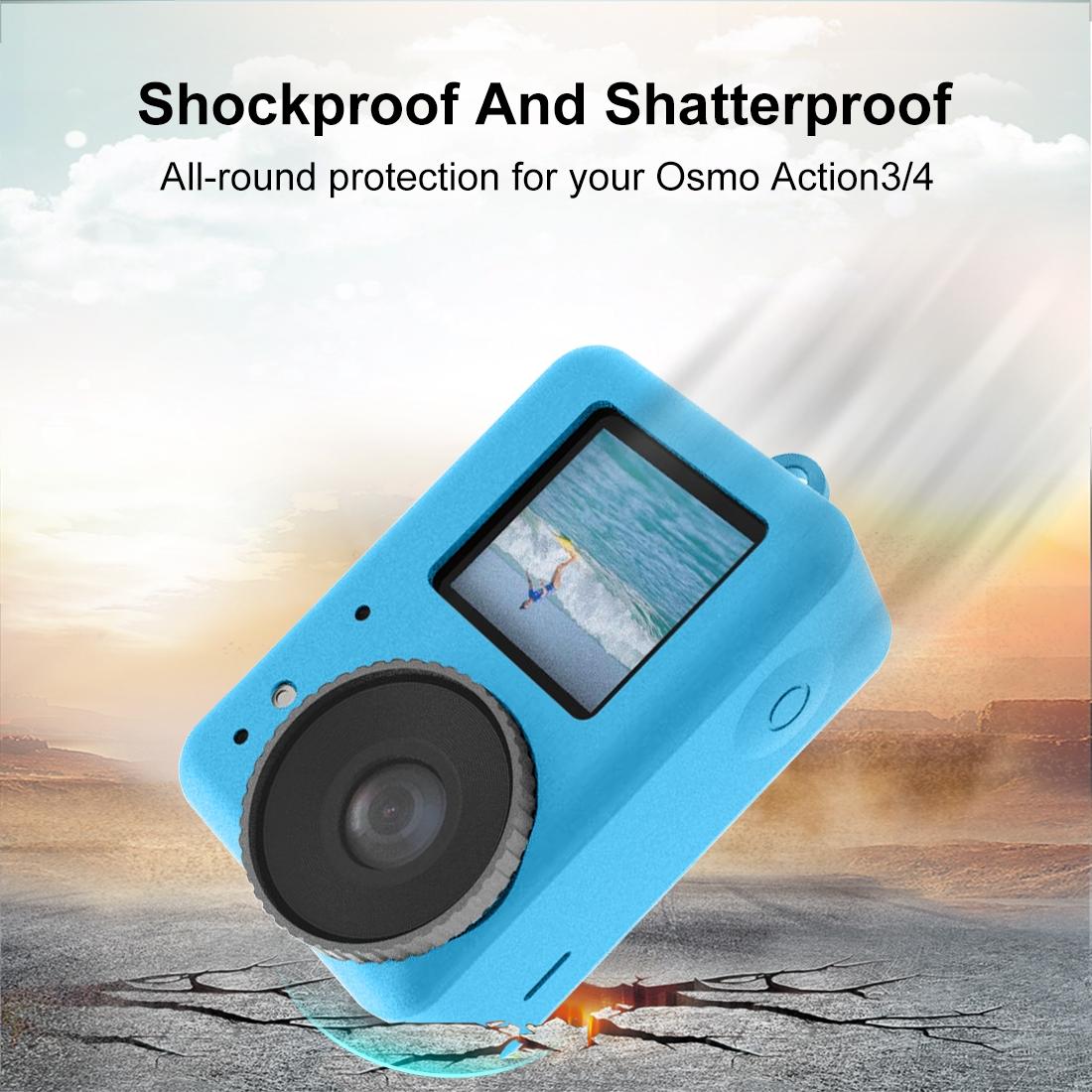 Protective Silicone Case with Lens Cap - Red
