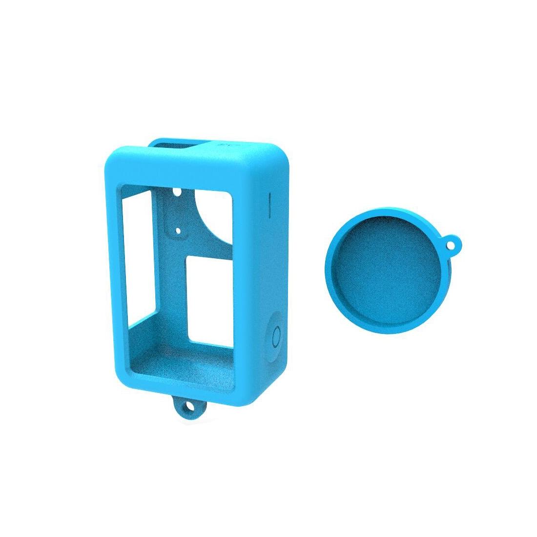 Protective Silicone Case with Lens Cap - Red