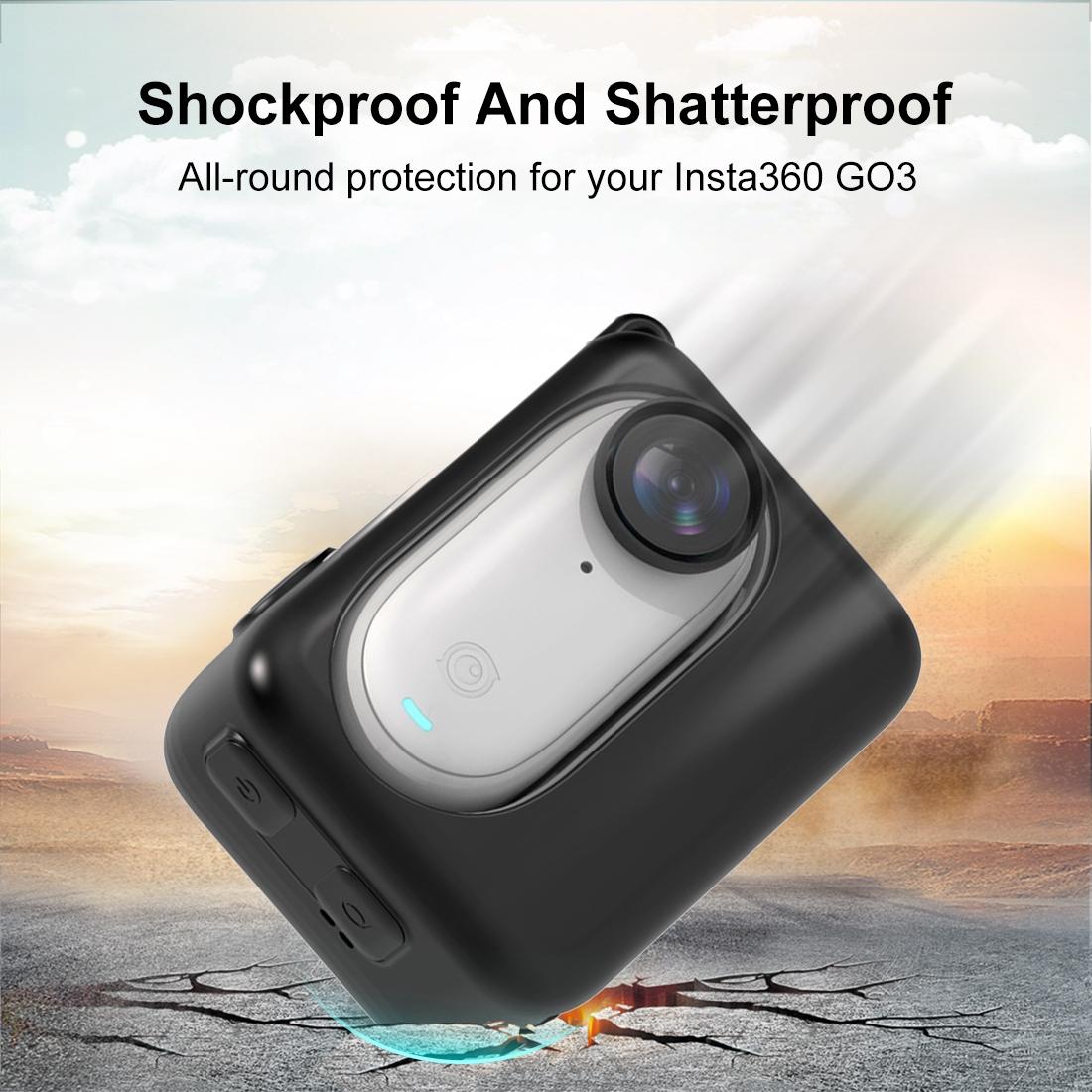 Silicone Charging Case for Insta360 Go 3 Camera - Red