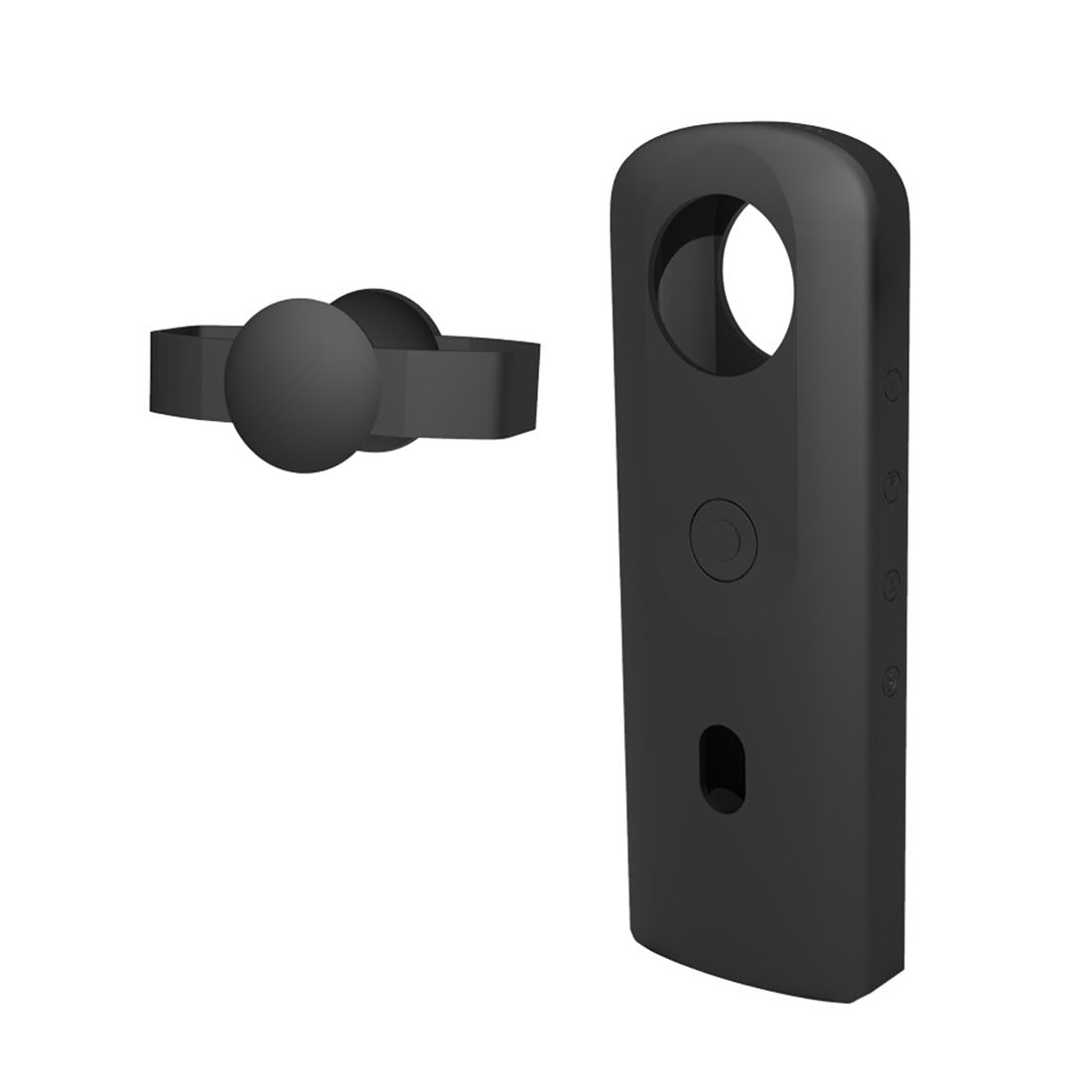 360 Camera Silicone Case with Lens Cover for Ricoh Theta Sc2 - Red