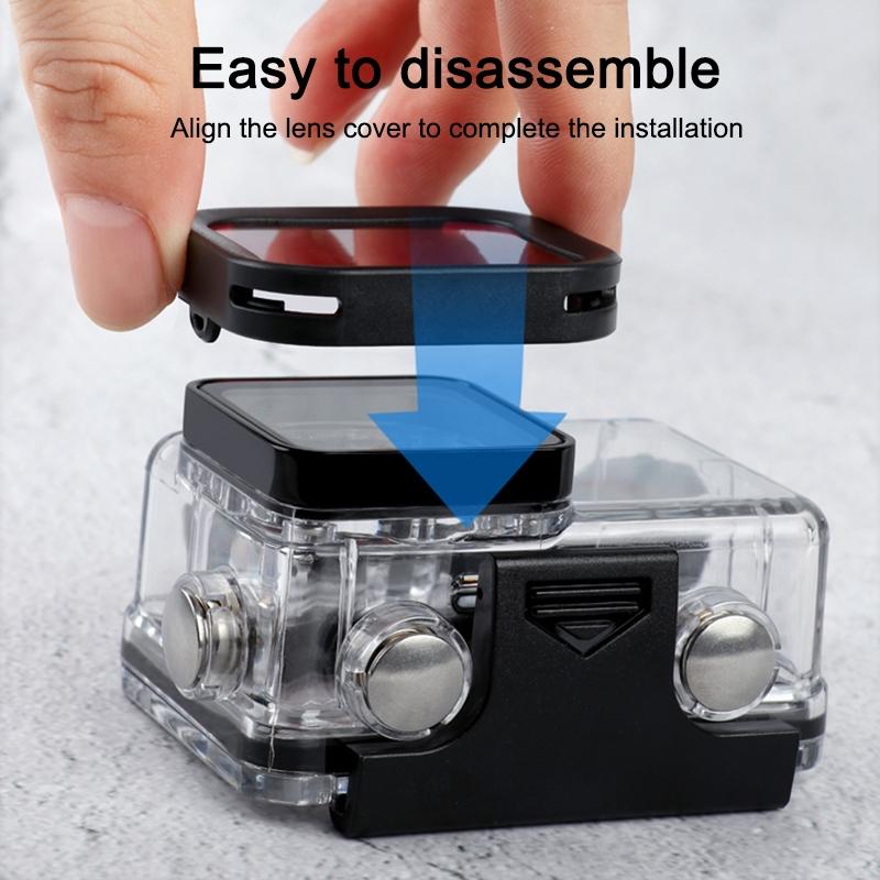Diving Lens Filter for Dji Action Camera - Red