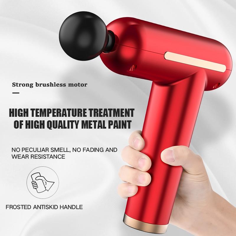 Adjustable Mini Electric Massage Gun With Usb Charging And Three-Speed Vibration