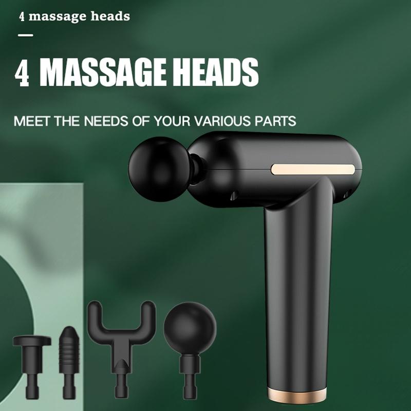 Adjustable Mini Electric Massage Gun With Usb Charging And Three-Speed Vibration