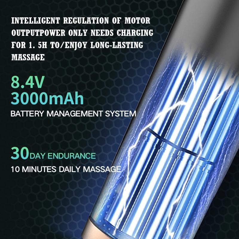 Adjustable Mini Electric Massage Gun With Usb Charging And Three-Speed Vibration
