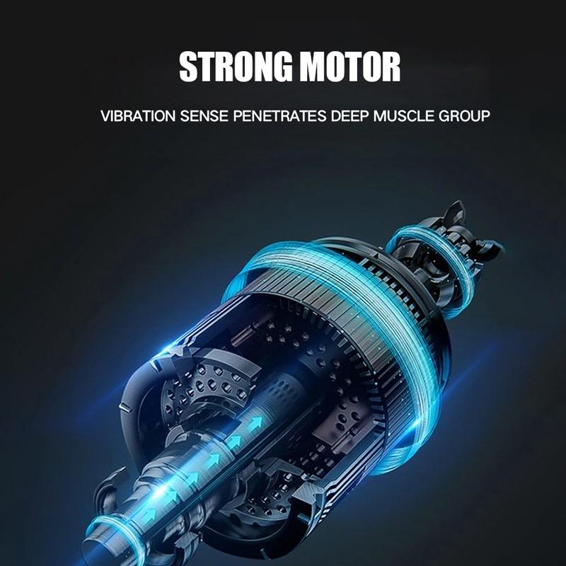 Adjustable Mini Electric Massage Gun With Usb Charging And Three-Speed Vibration