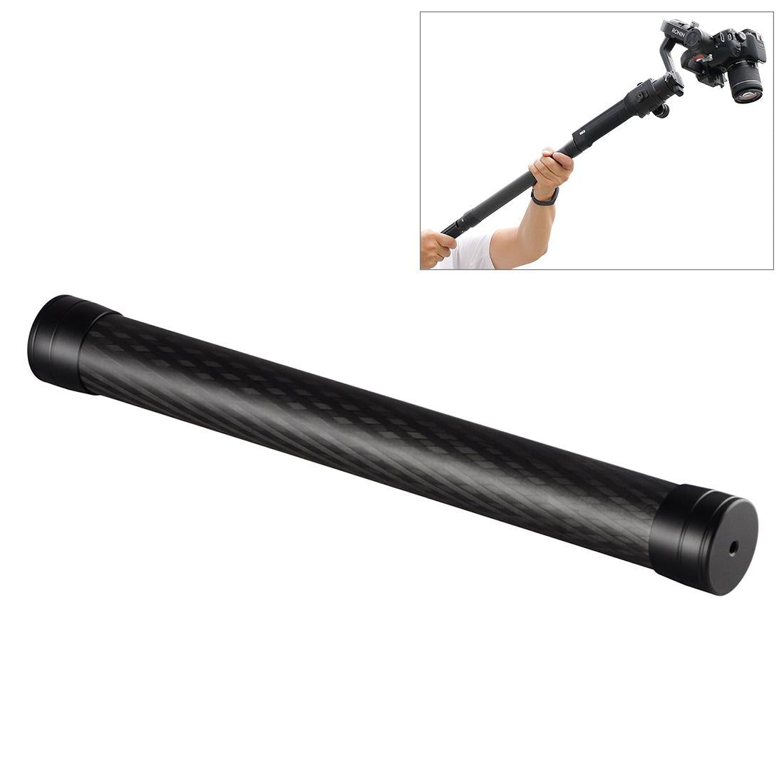 35cm Carbon Fiber Monopod Extension for Gimbal - Red