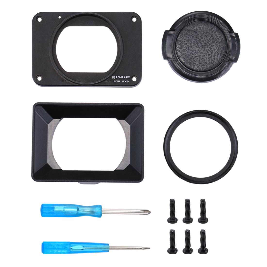 Sony Rx0 / Rx0 Ii Front Panel with Uv Filter and Sunshade - Red
