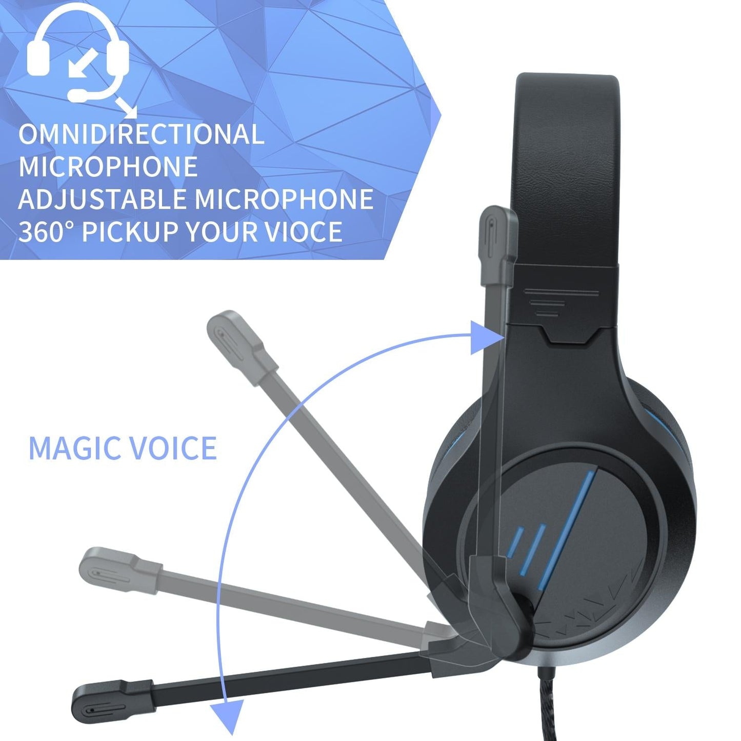 3.5Mm Noise-Canceling Gaming Headset With Retractable Mic - Black Red