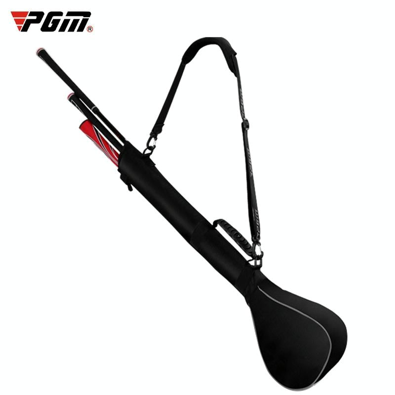 Portable Foldable Golf Ball Bag - Nylon - Black Red