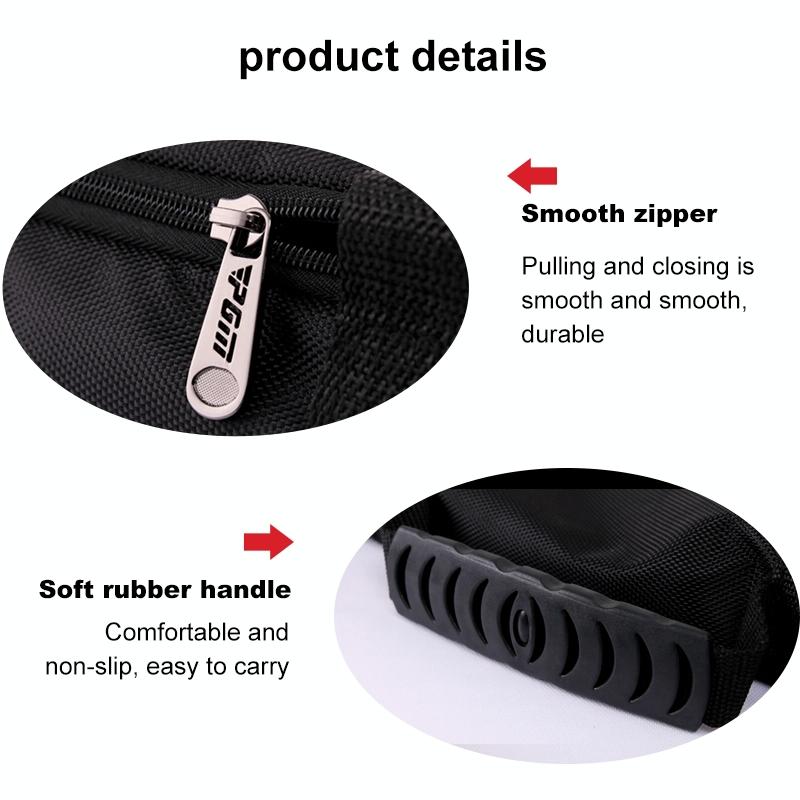 Portable Foldable Golf Ball Bag - Nylon - Black Red