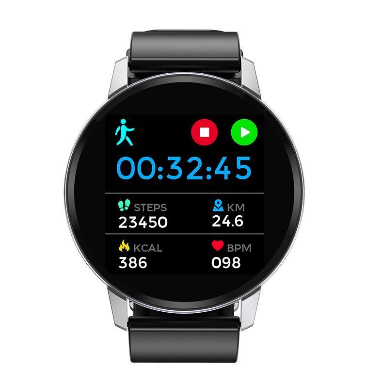 Waterproof Smart Bracelet With Colour Screen - Call Heart Bp Sleep Oxygen Monitoring - Silver